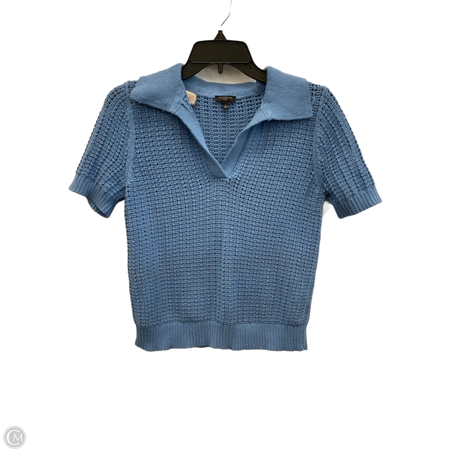 Top Short Sleeve By Talbots In Blue, Size: S