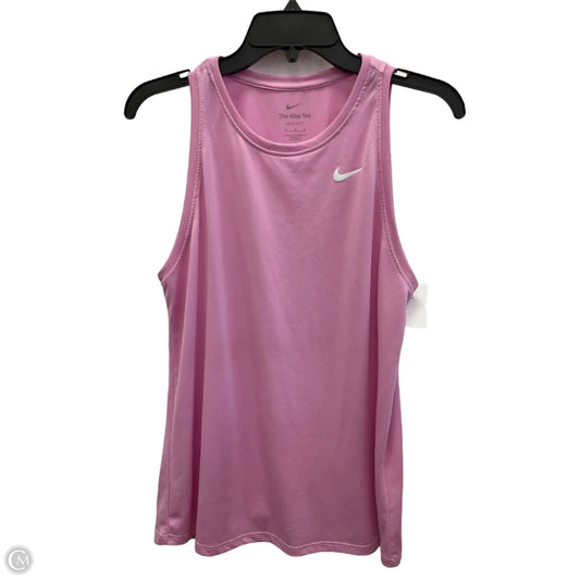 Athletic Tank Top By Nike Apparel In Pink, Size: M