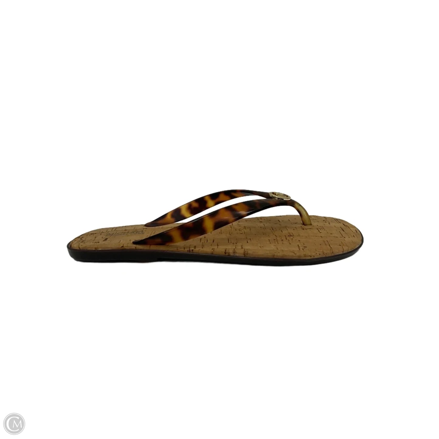 Sandals Designer By Michael Kors In Tortoise Shell Print, Size: 9