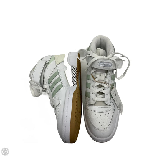 Shoes Sneakers By Adidas In Green & White, Size: 9