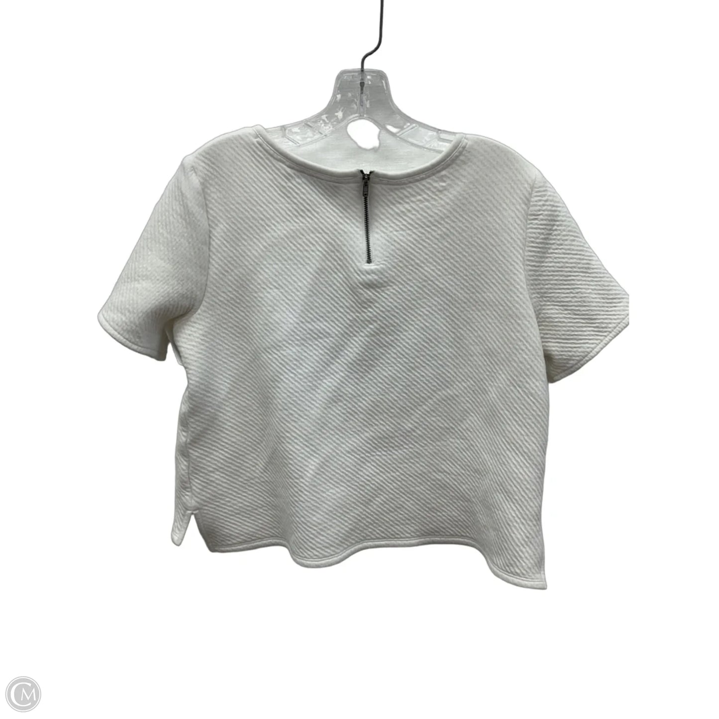 Top Short Sleeve By Loft In White, Size: M
