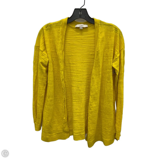 Cardigan By Loft In Yellow, Size: S