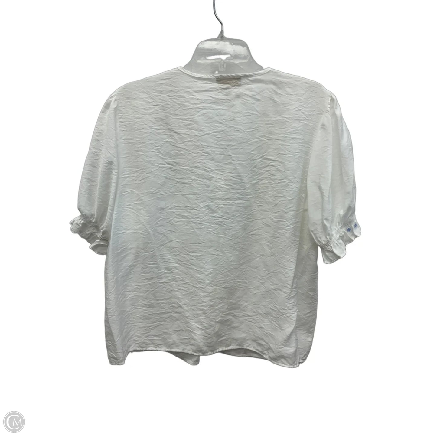 Top Short Sleeve By Cme In White, Size: Xl