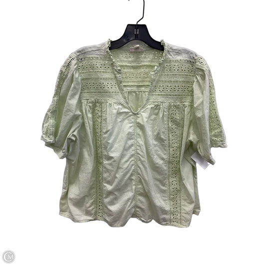 Top Short Sleeve By Ana In Green, Size: Xxl