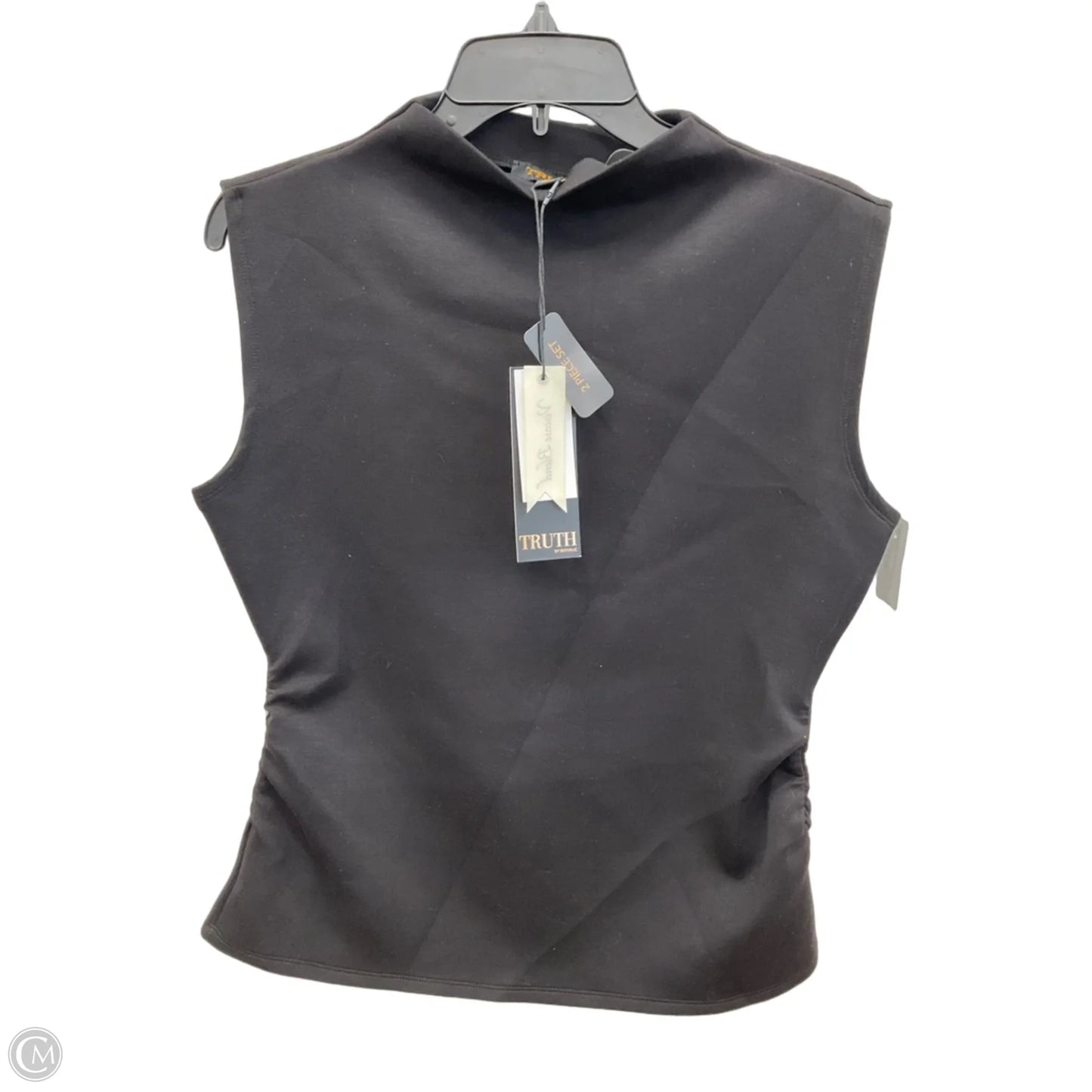 Top Sleeveless By Truth In Black, Size: M