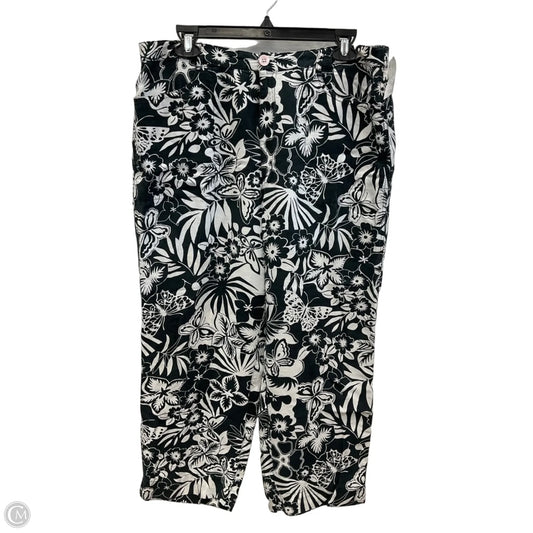 Pants Linen By Chicos In Black, Size: L