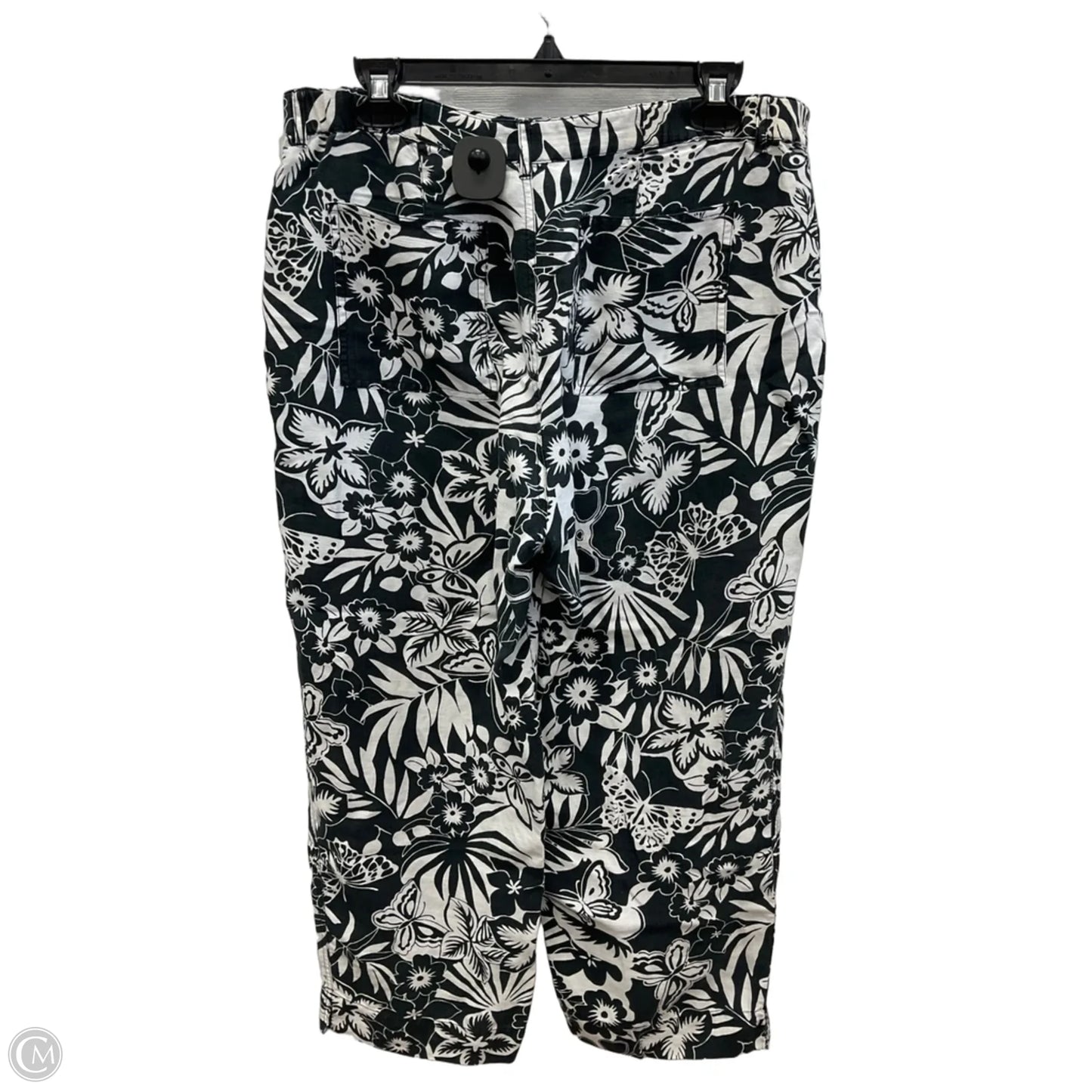 Pants Linen By Chicos In Black, Size: L