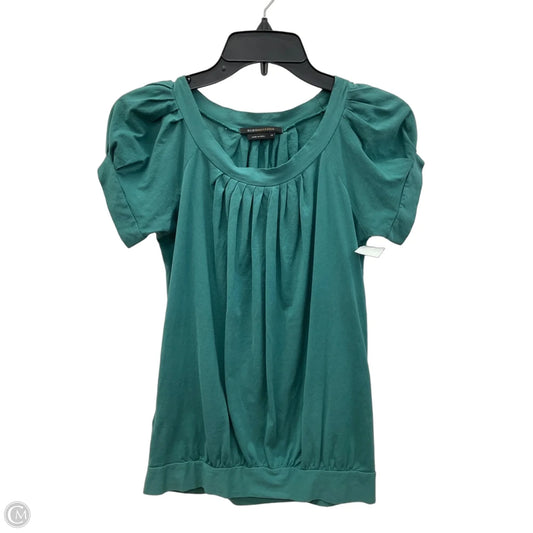 Top Short Sleeve By Bcbgmaxazria In Teal, Size: Xs