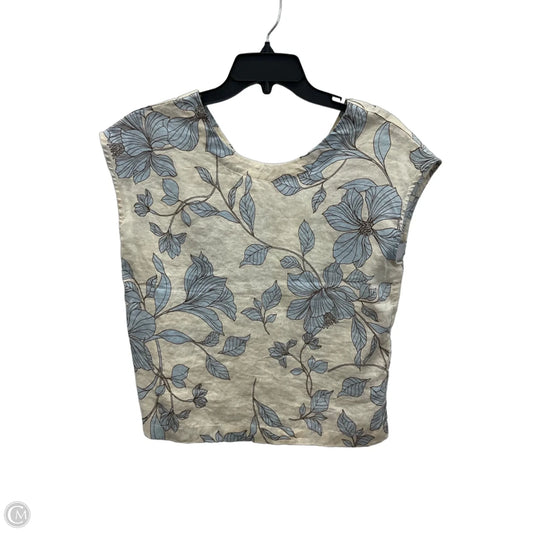 Top Sleeveless By Cynthia Rowley In Blue & White, Size: S