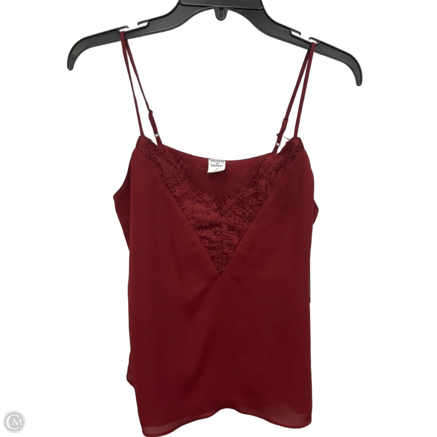 Top Sleeveless By Melrose And Market In Maroon, Size: Xs