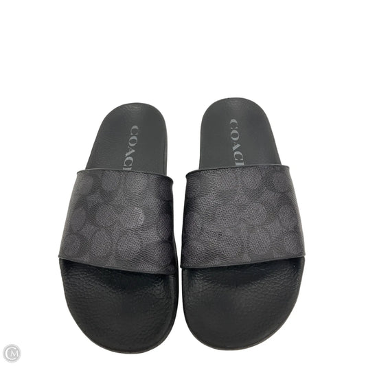 Sandals Designer By Coach In Black, Size: 8
