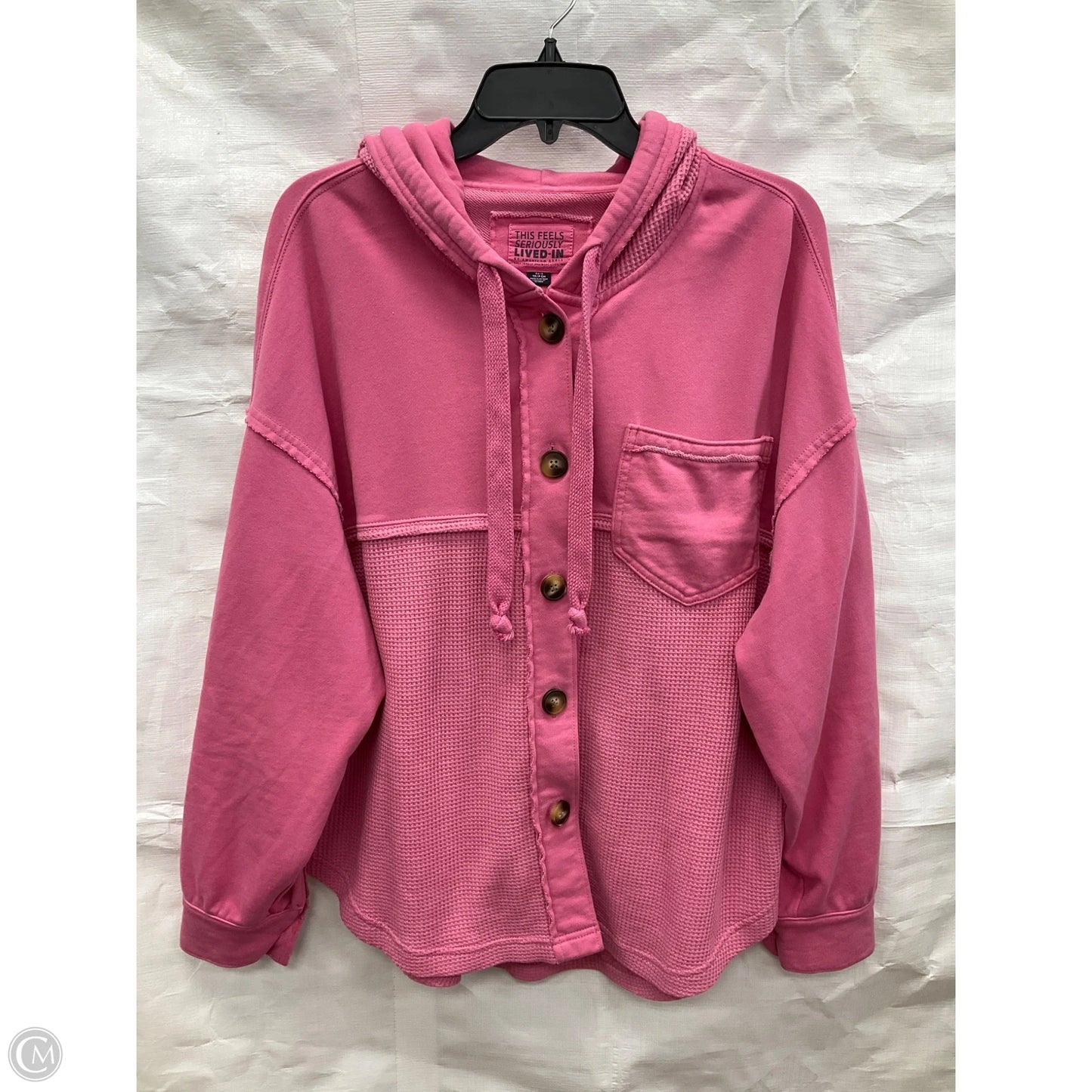 Jacket Fleece By American Eagle In Pink, Size: Xs