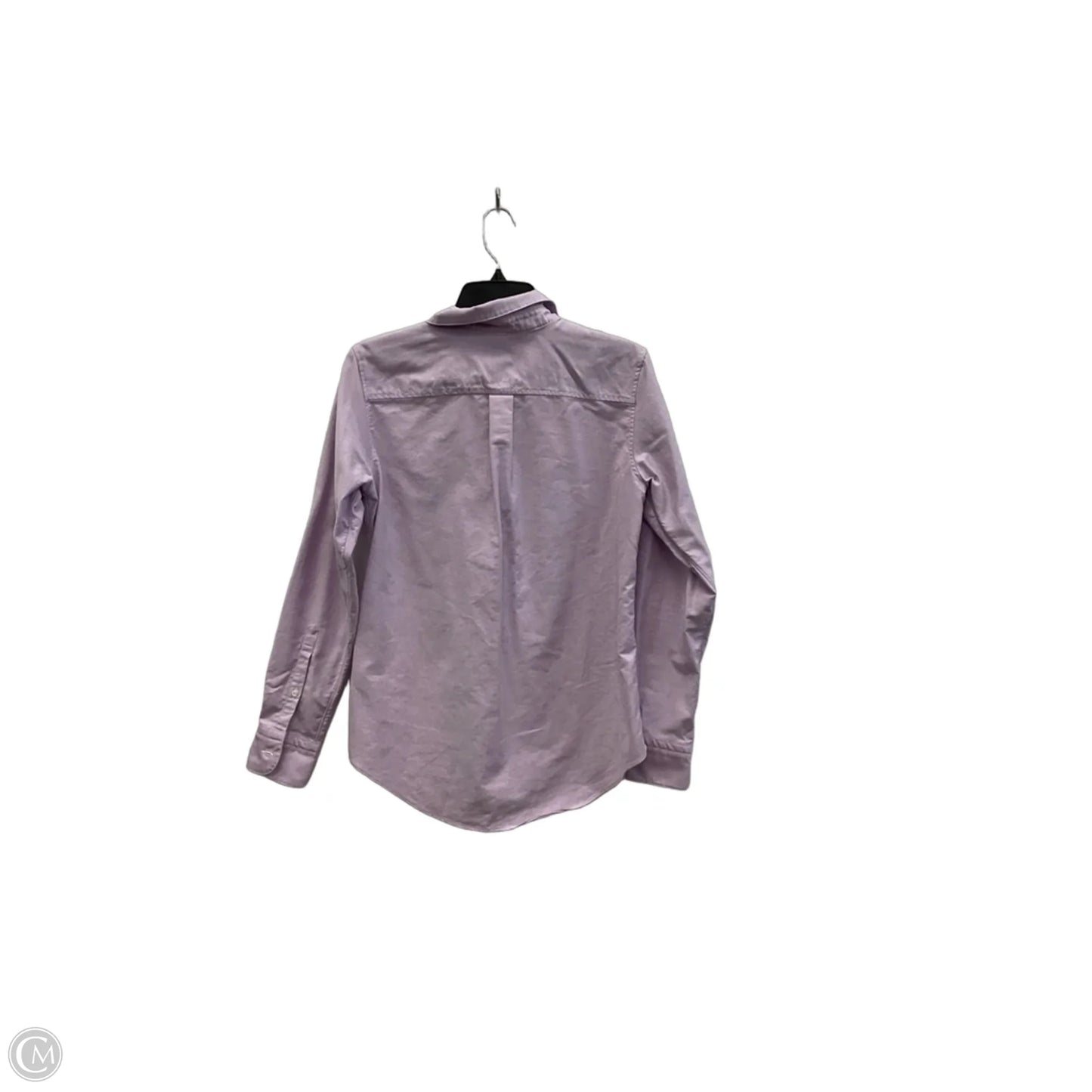 Blouse Long Sleeve By Brooks Brothers In Purple, Size: S