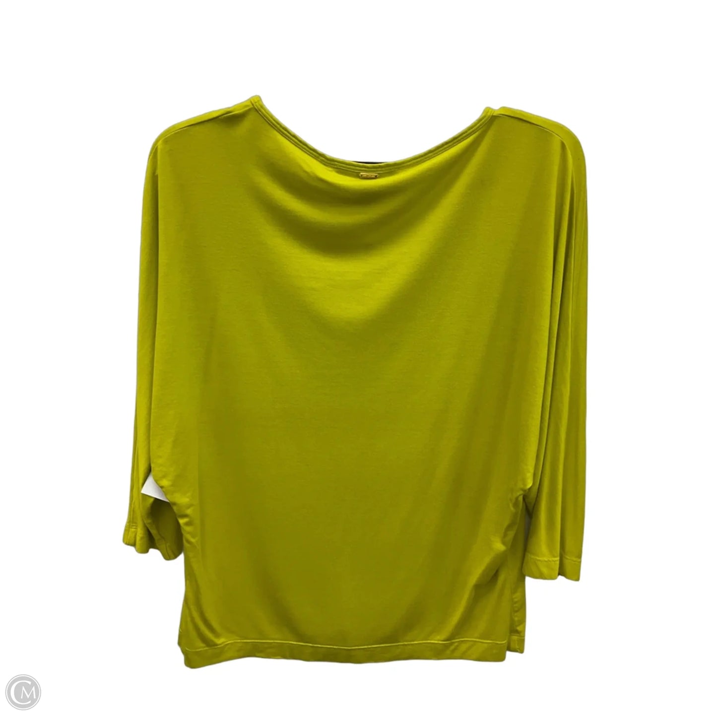 Top 3/4 Sleeve By St John Knits In Yellow, Size: S