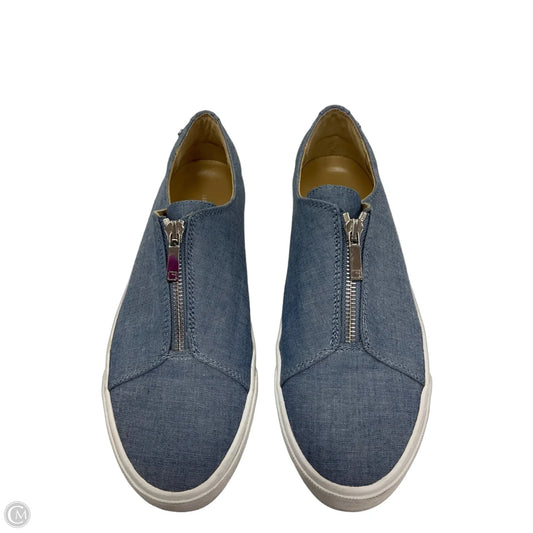Shoes Designer By Lafayette 148 In Blue, Size: 8.5