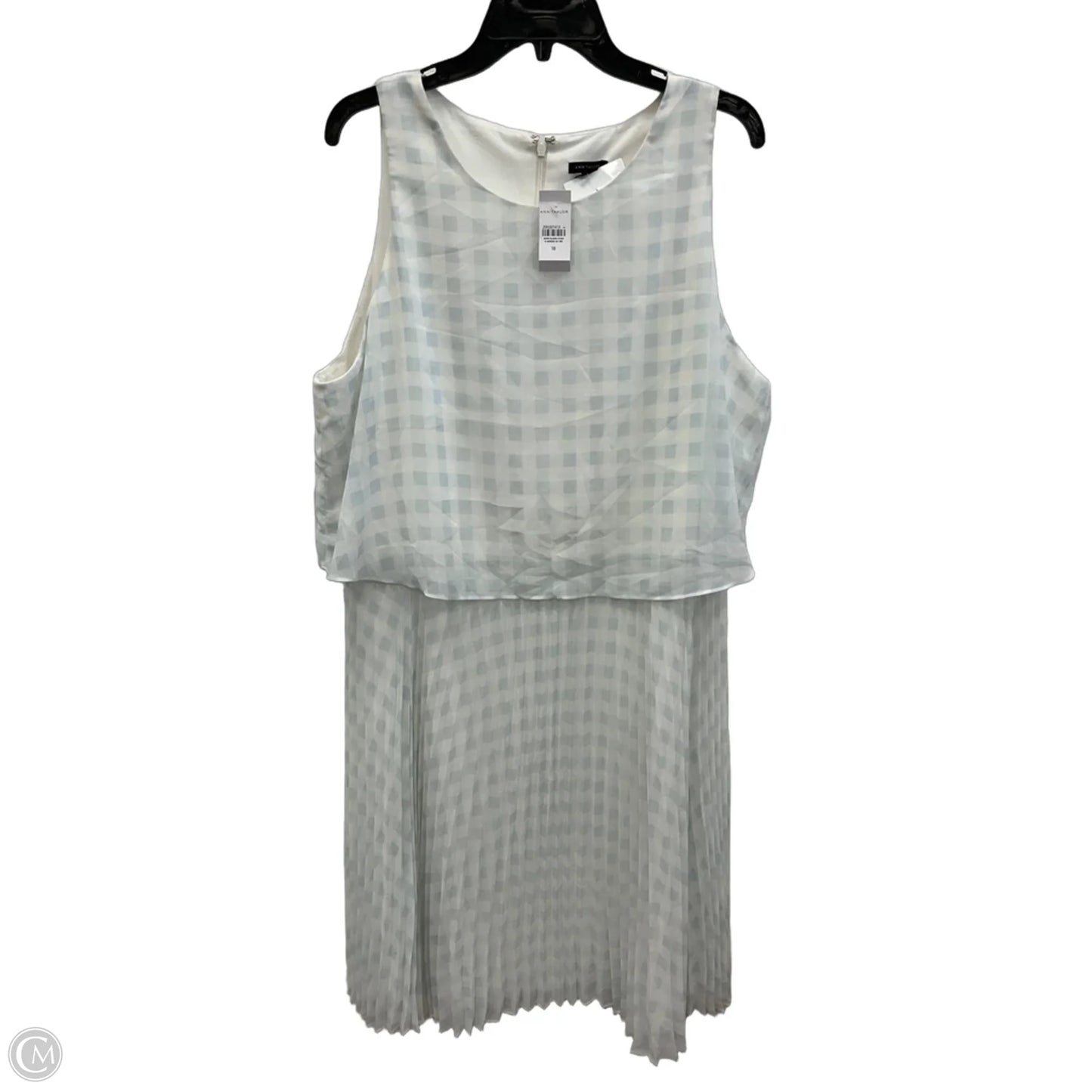 Dress Casual Maxi By Talbots In Checkered Pattern, Size: 18