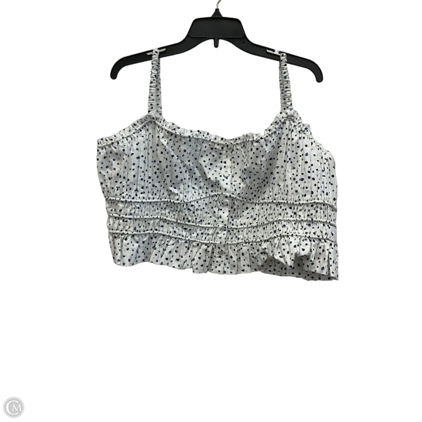 Top Sleeveless By J. Crew In Blue & White, Size: 2x