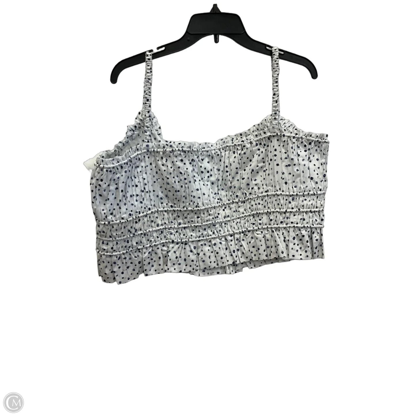 Top Sleeveless By J. Crew In Blue & White, Size: 2x