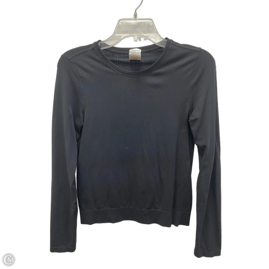 Athletic Top Long Sleeve Collar By Athleta In Black, Size: Xs