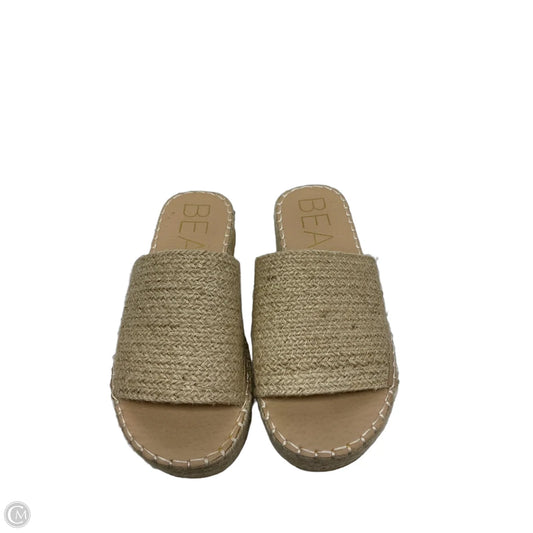 Sandals Heels Block By Matisse In Beige, Size: 8