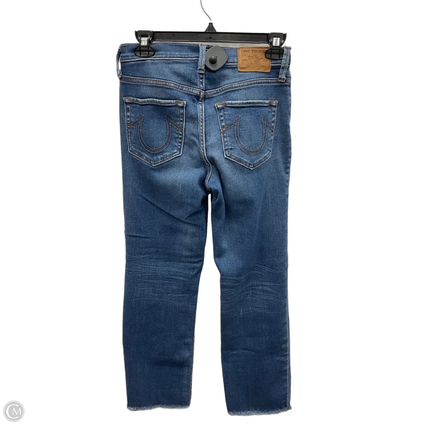 Jeans Cropped By True Religion In Blue Denim, Size: 6