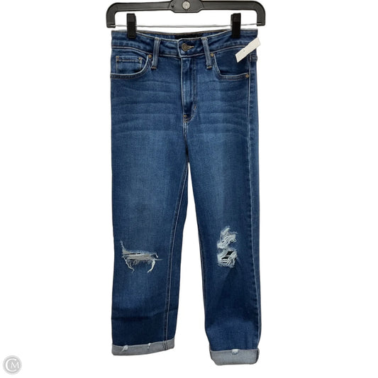 Jeans Cropped By Just Black In Blue Denim, Size: 2