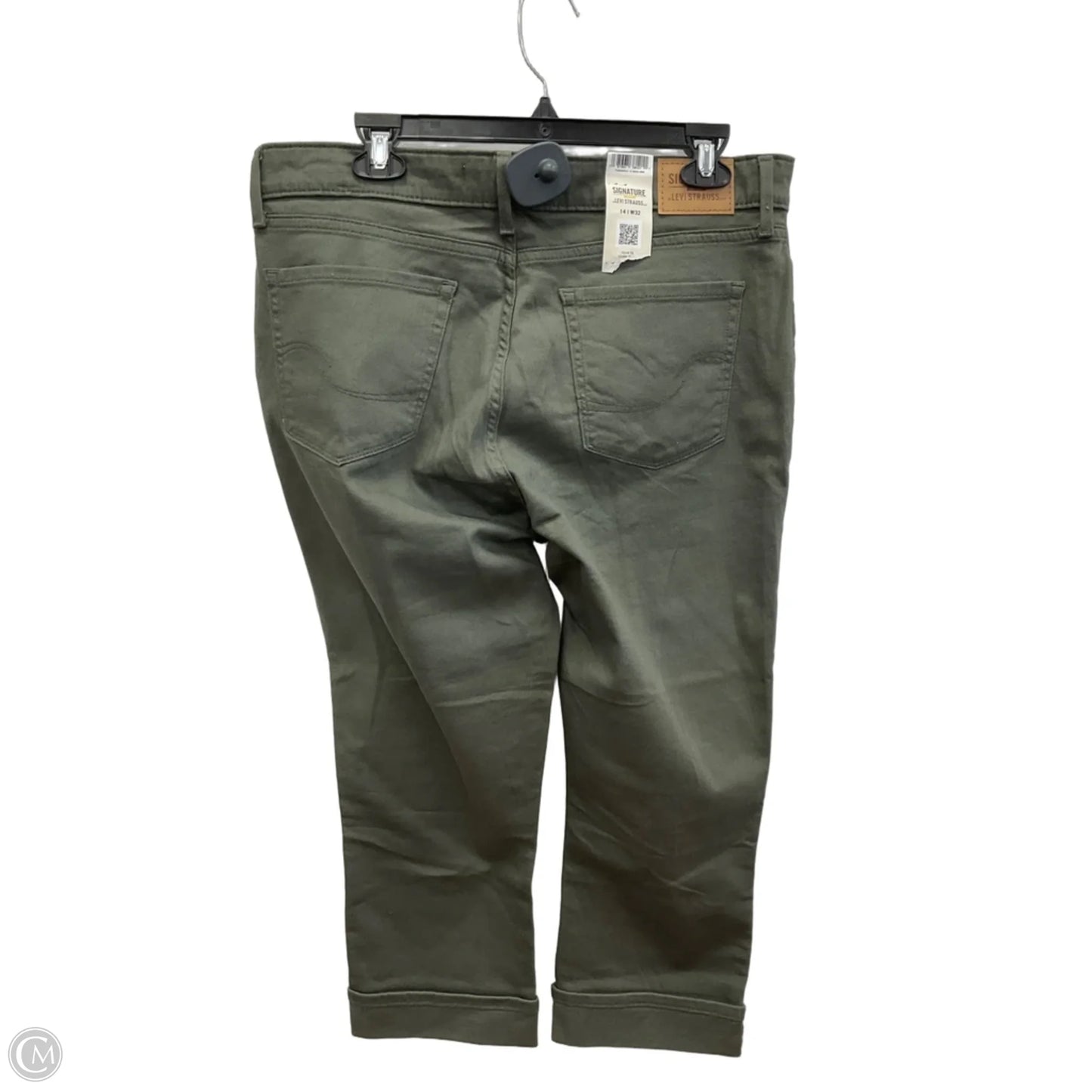 Capris By Levis Signature In Green, Size: 14