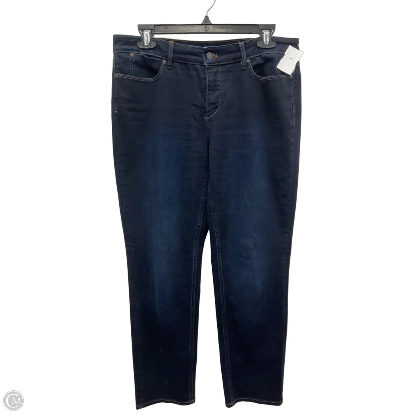 Jeans Straight By Talbots In Blue Denim, Size: 8p