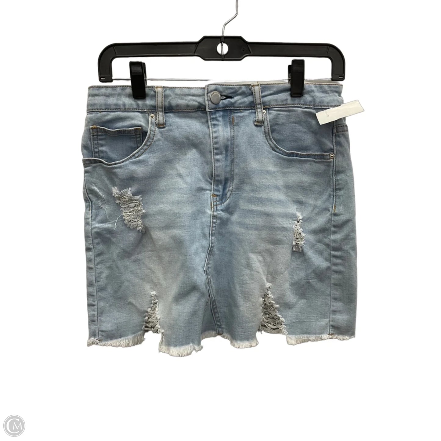 Skirt Mini & Short By Cme In Blue Denim, Size: M