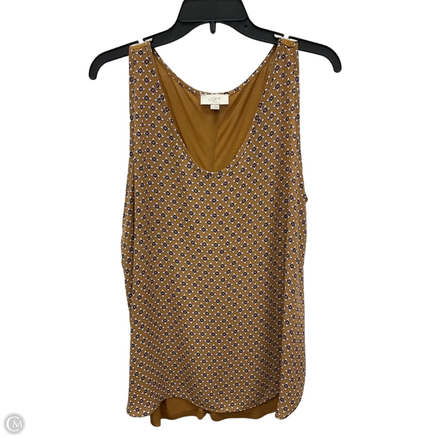 Top Sleeveless By Loft In Orange, Size: L