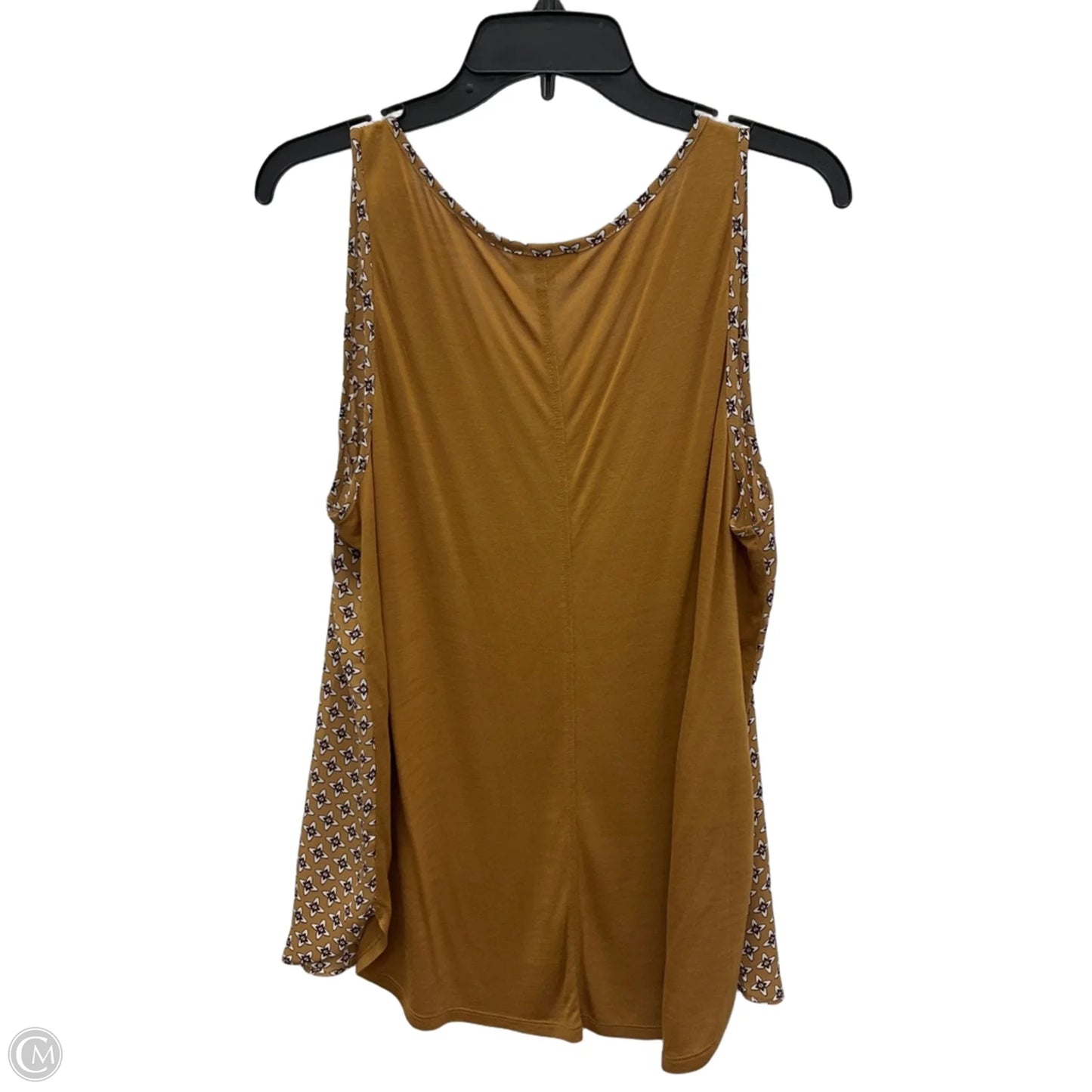Top Sleeveless By Loft In Orange, Size: L