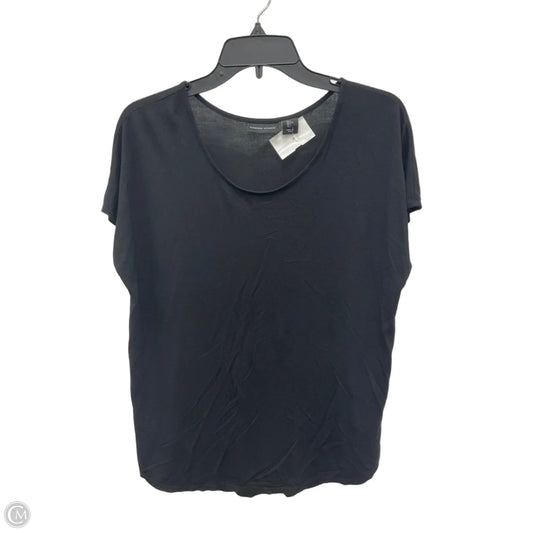 Top Short Sleeve Basic By Adrienne Vittadini In Black, Size: L