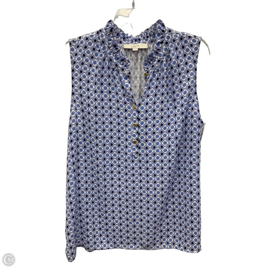 Top Sleeveless By Loft In Purple, Size: L