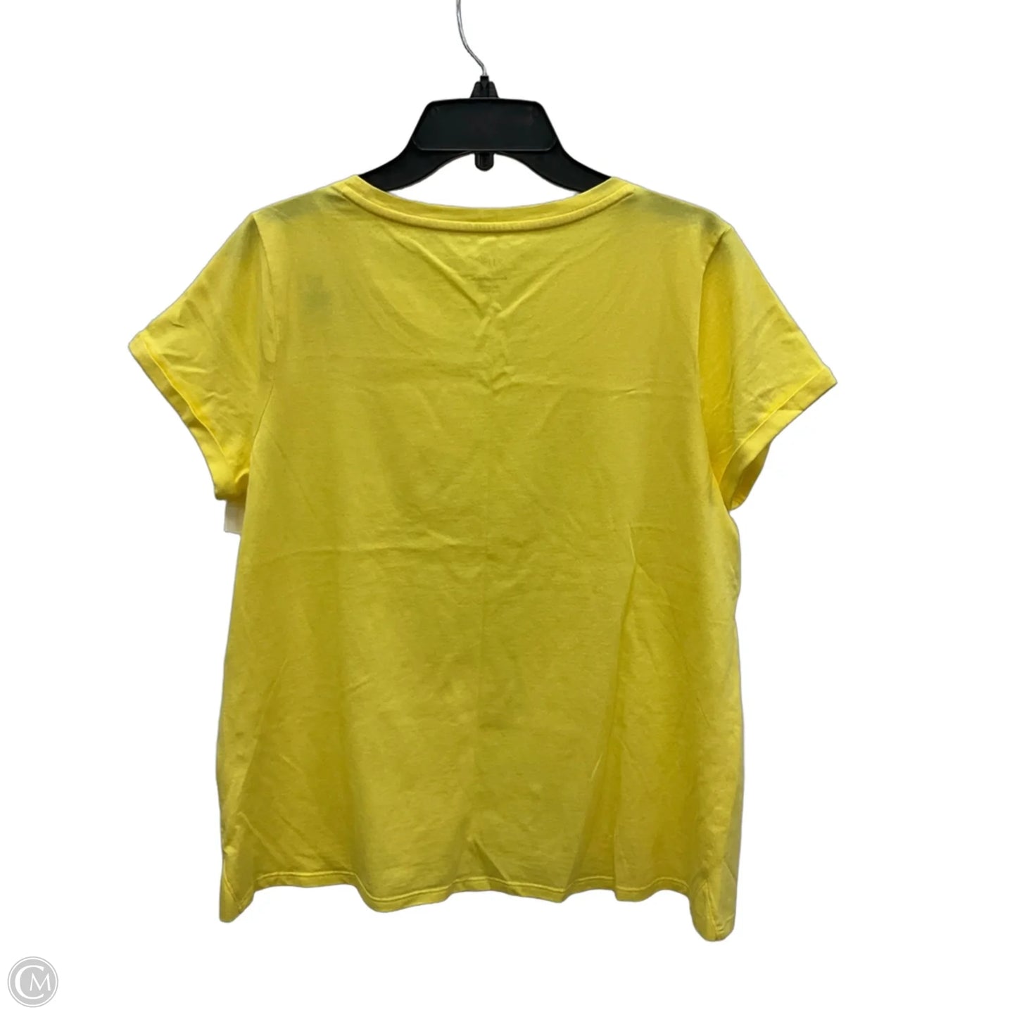Top Short Sleeve Basic By J. Jill In Yellow, Size: M