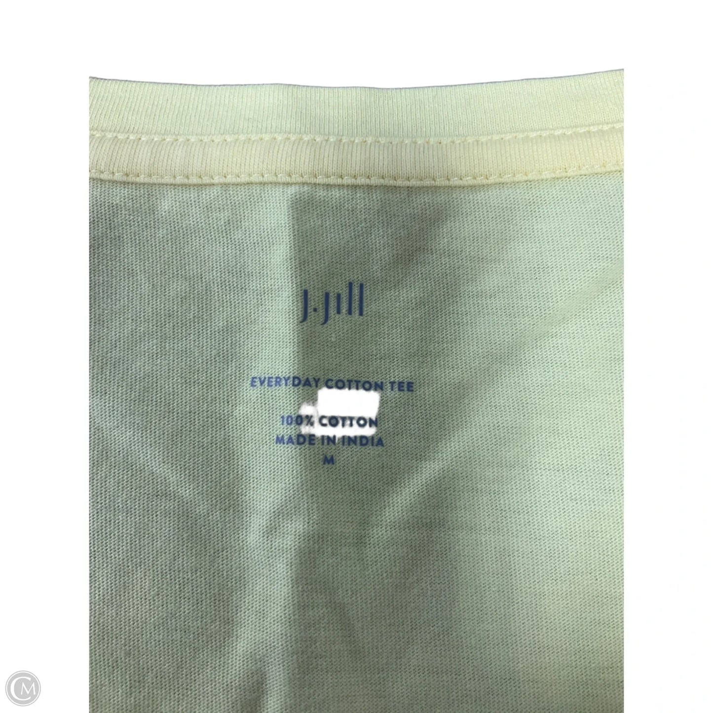 Top Short Sleeve Basic By J. Jill In Yellow, Size: M