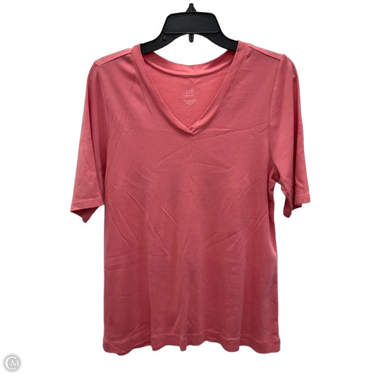 Top Short Sleeve Basic By J. Jill In Pink, Size: M