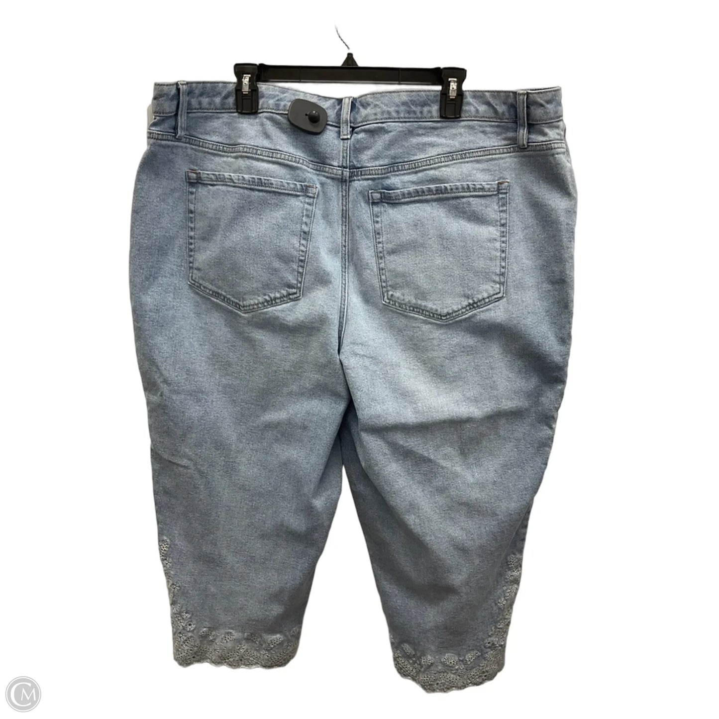 Capris By Lane Bryant In Blue Denim, Size: 22