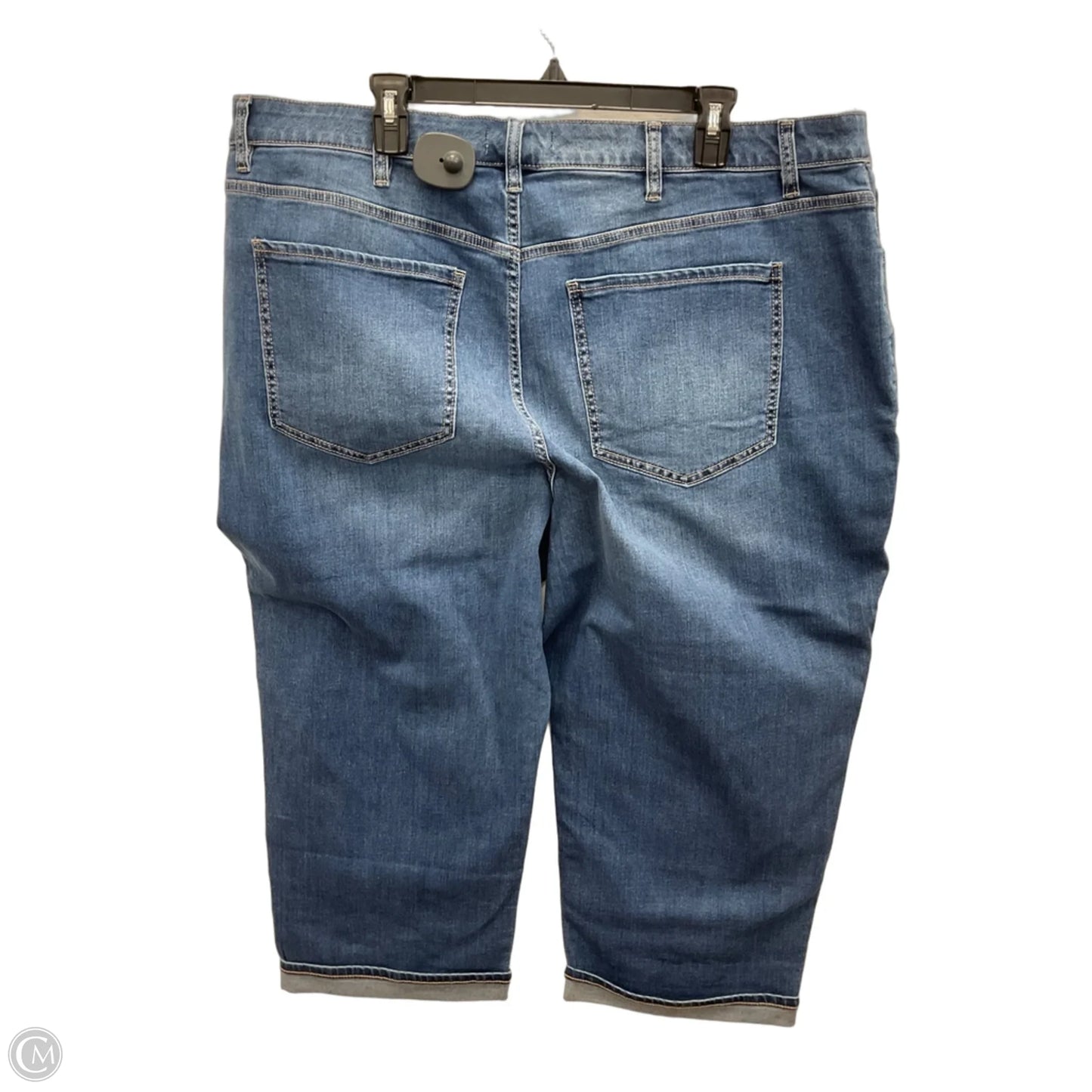 Capris By Lane Bryant In Blue Denim, Size: 22
