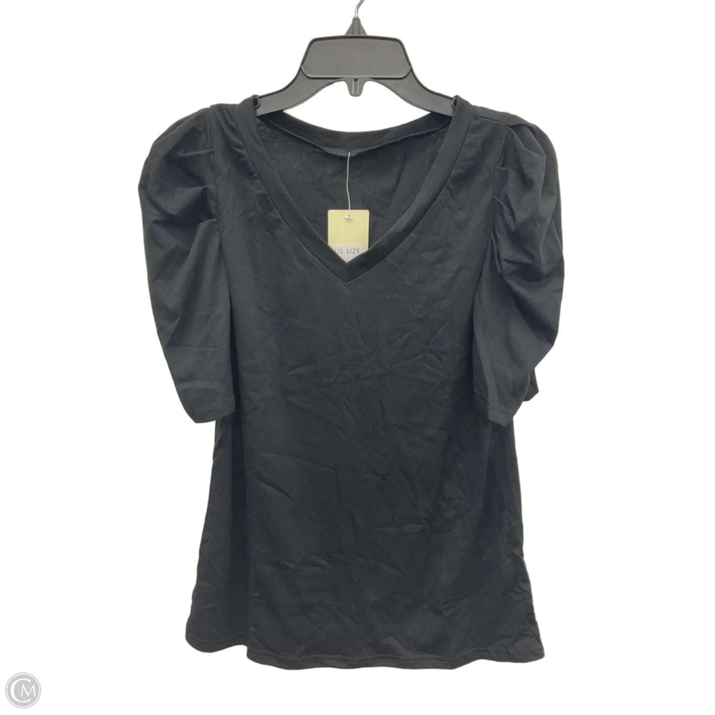 Top Short Sleeve Basic By Cme In Black, Size: S