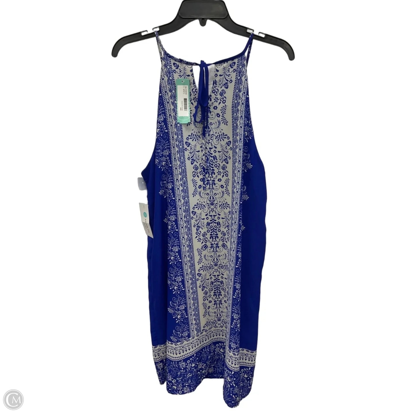 Dress Casual Midi By Clothes Mentor In Blue, Size: L
