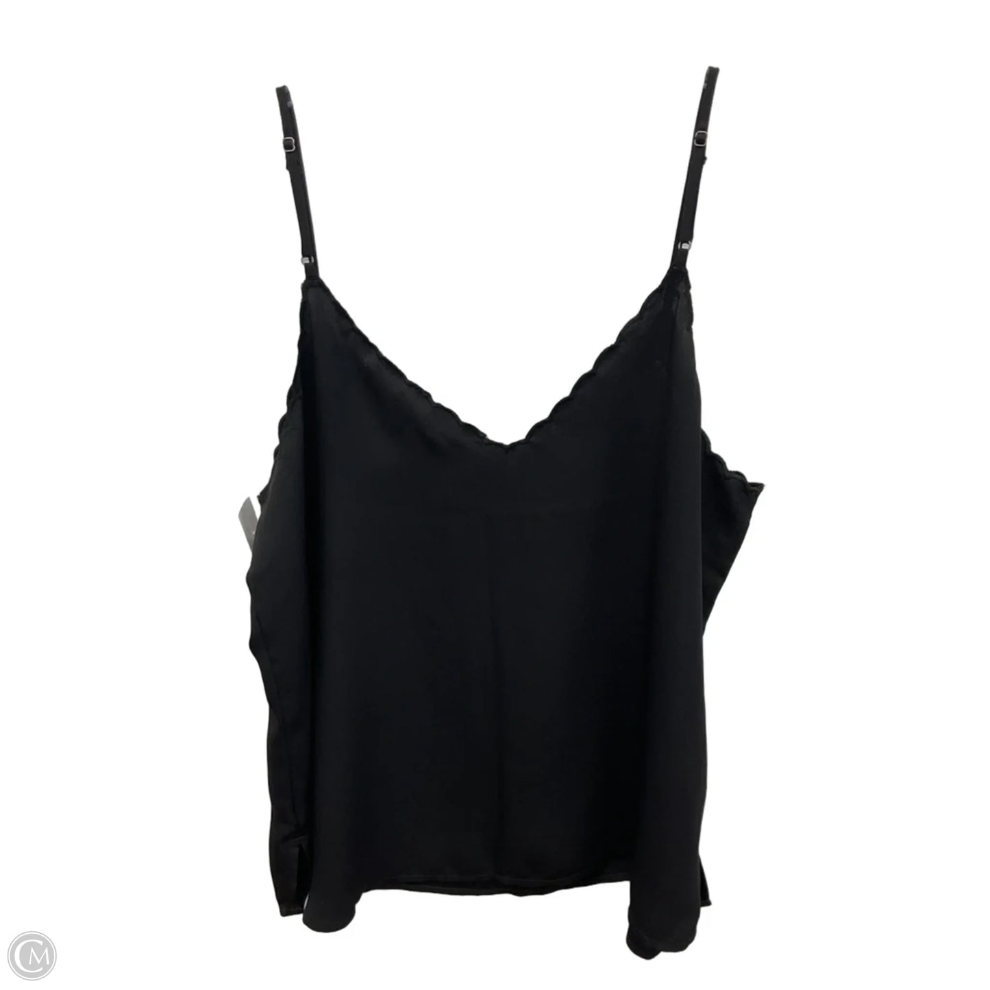 Top Sleeveless By Loft In Black, Size: L