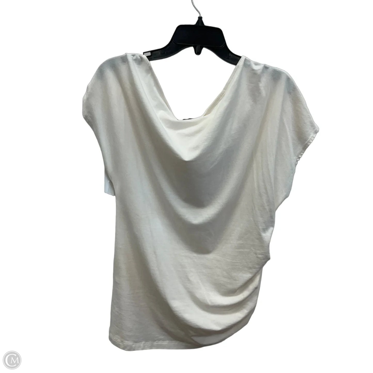 Top Short Sleeve By Loft In White, Size: Xl