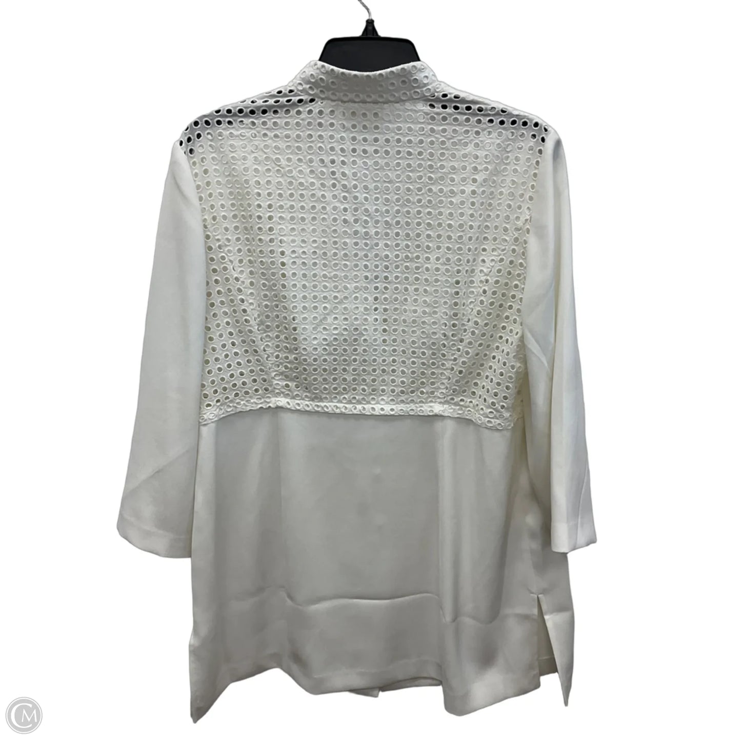 Blazer By Zenergy By Chicos In White, Size: L