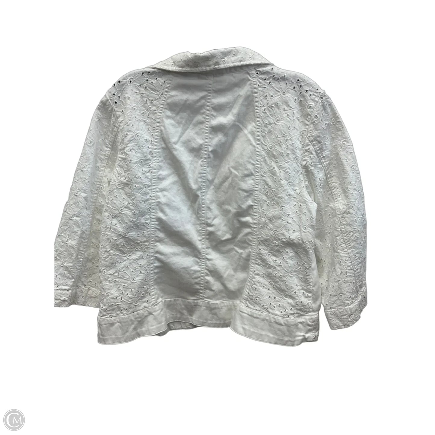 Blazer By Chicos In White, Size: Xl