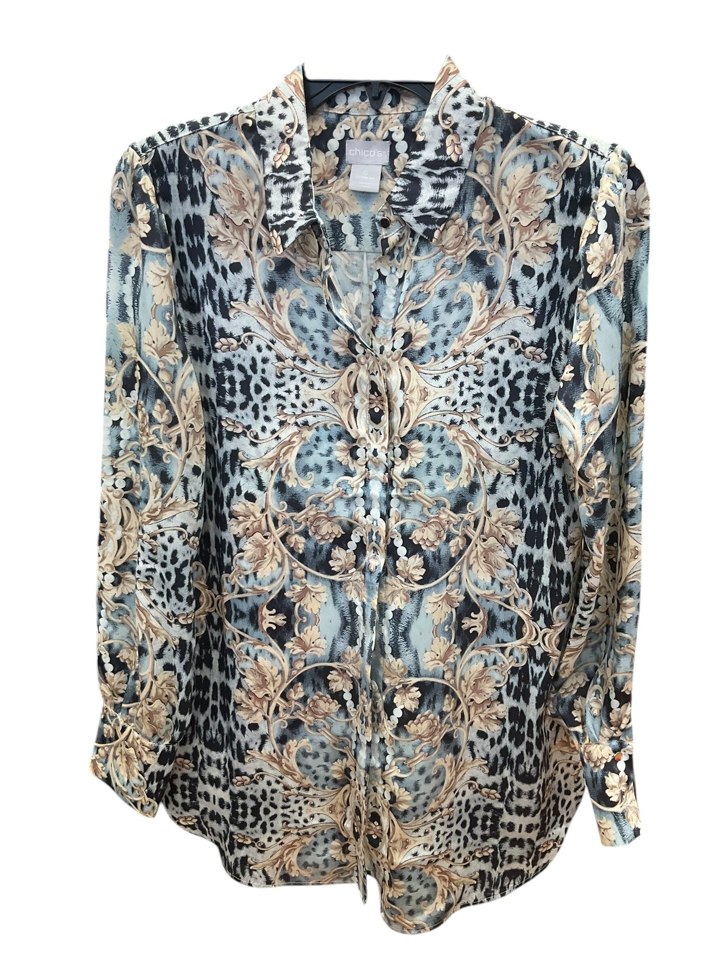 Blouse Long Sleeve By Chicos  Size: S