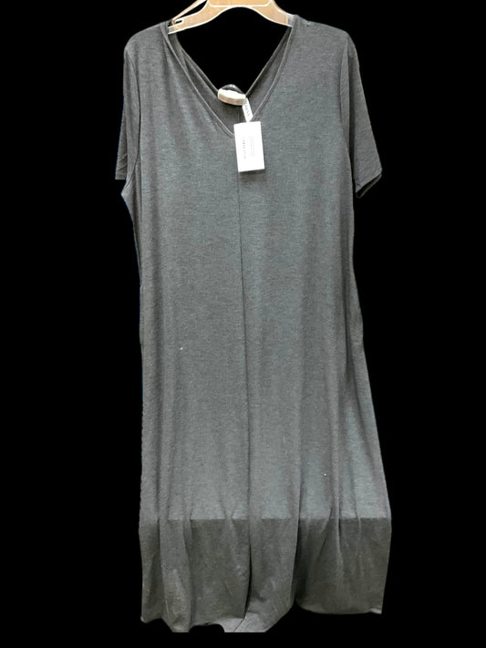 Dress Casual Maxi By Zenana Outfitters In Grey, Size: 2x