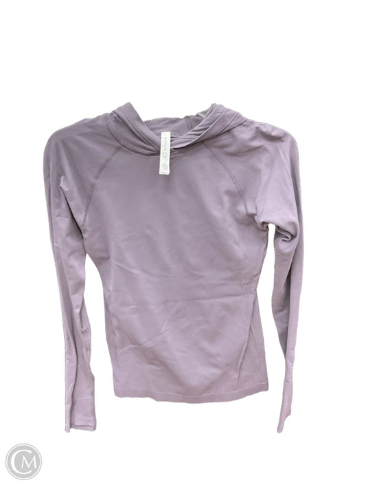 Athletic Top Long Sleeve Collar By Athleta In Purple, Size: S