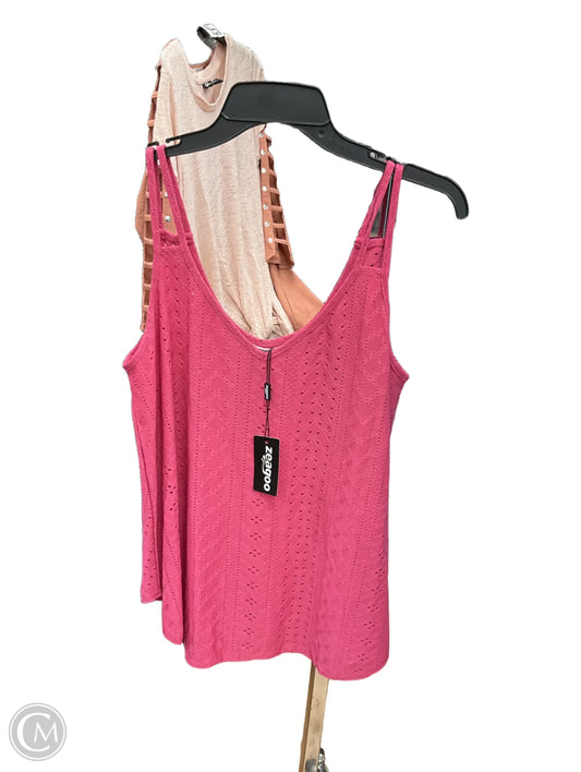 Top Sleeveless By Clothes Mentor In Pink, Size: M