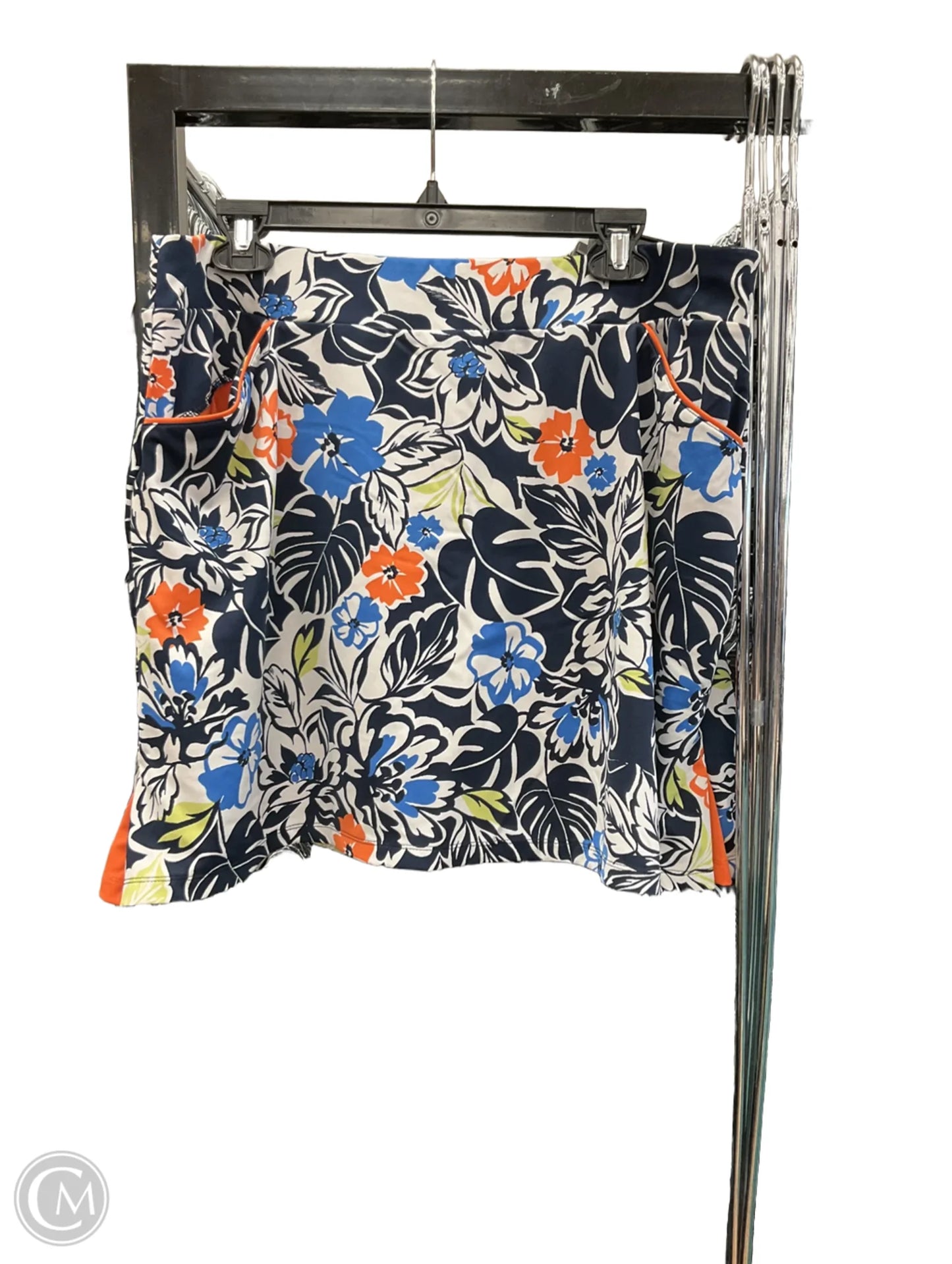 Athletic Skort By Ruby Rd In Floral Print, Size: L