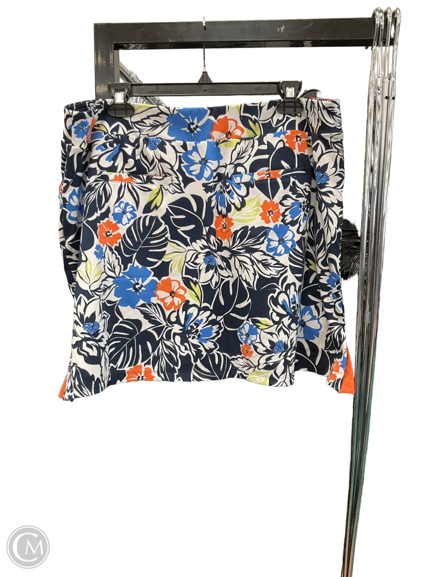 Athletic Skort By Ruby Rd In Floral Print, Size: L